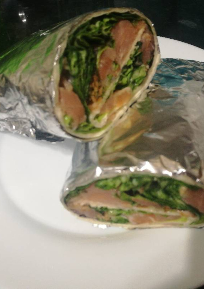 Una foto de Wraps de salmón