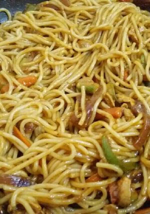 صورة لوصفة اسباجيتي صيني🍝