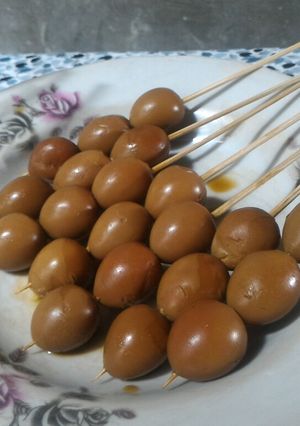 Foto resep (43).Sate pindang telur puyuh