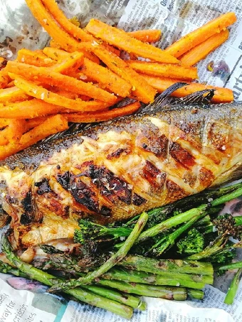 Recipe &#39;fish and chips&#39; from bbq the Delicious Really delicious