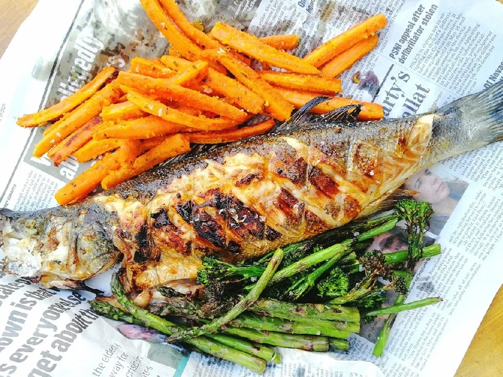 Recipe 'fish and chips' from bbq the Delicious Really delicious