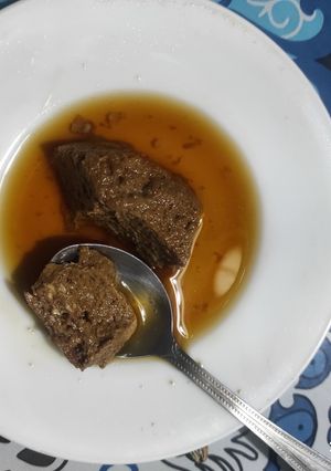 Una foto de Flan al microondas