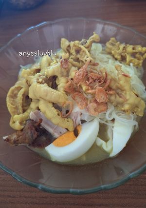 Foto resep 383. Soto Ceker Ayam Kuning Rumahan