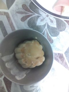 Una foto de Flan de queso