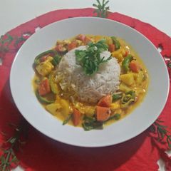 A picture of Vegetable Coconut Curry.