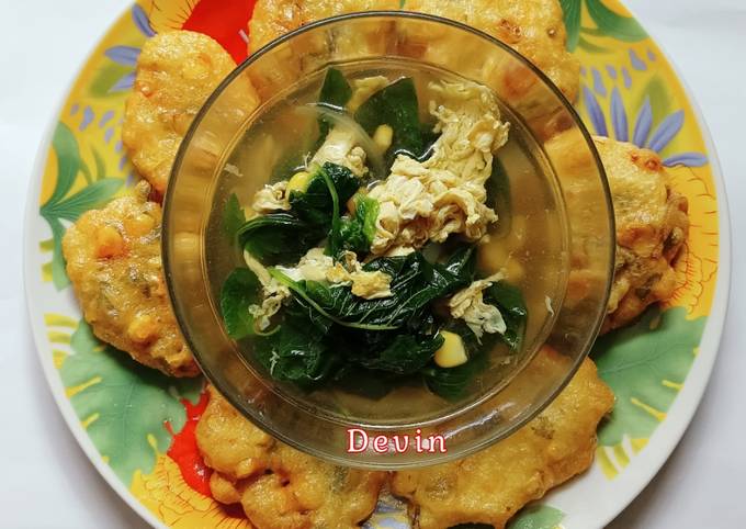 Resep Sop Bayam Jagung Manis Oleh Devin Cookpad