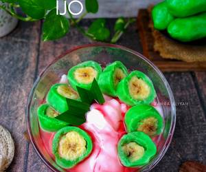 Resep Terbaru Es pisang ijo Enak Sempurna