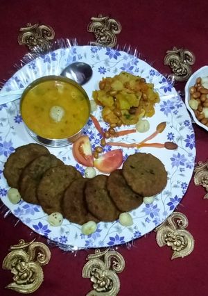 A picture of Satvik Vrat Meal (Fasting Meal Platter).