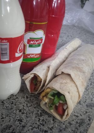 عکسی از دستور ساندویچ مرغ و سیب زمینی