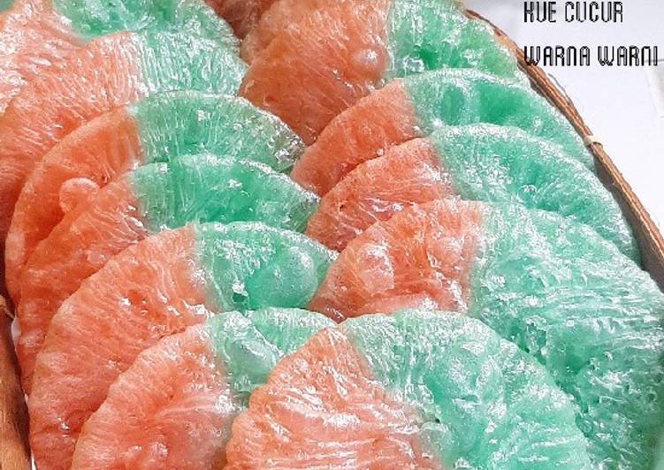 Bagaimana Membuat 37. Cucur warna warni, Lezat