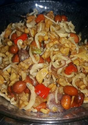 Foto resep Sambel goreng teri kacang dan tempe
