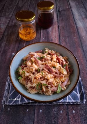 Foto resep Fusilli Aglio Olio