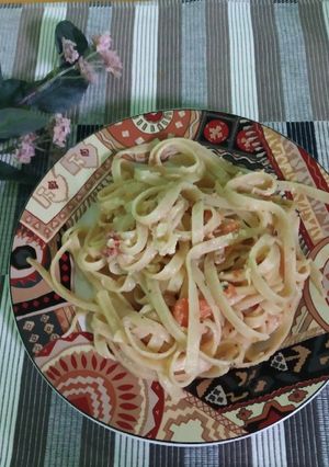 Foto resep Fettuccine carbonara