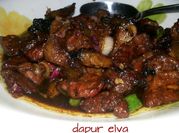 Gambar sate sapi bakar
