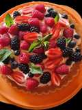Upside-Down Red Berry Tart