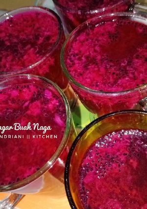 Foto resep Agar Agar Buah Naga merah merona