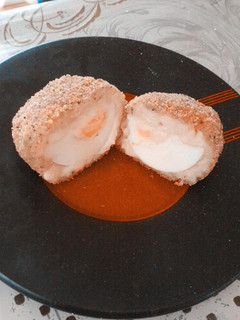 Una foto de Huevos rebozados con bechamel
