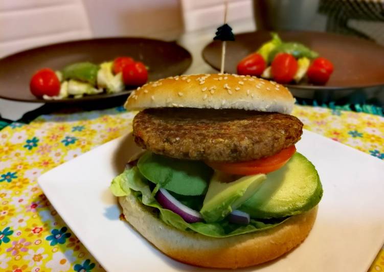 Hamburguesa de lentejas 🌱vegetariana
