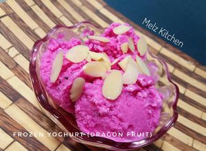 Foto resep Frozen Yoghurt (Dragon Fruit)