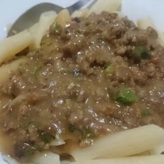 Beef stroganof and pasta. #author marathon contest # A picture of Beef stroganof and pasta. #author marathon contest #.