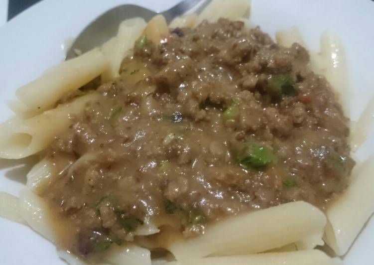 Recipe of Quick Beef stroganof and pasta. #author marathon contest #