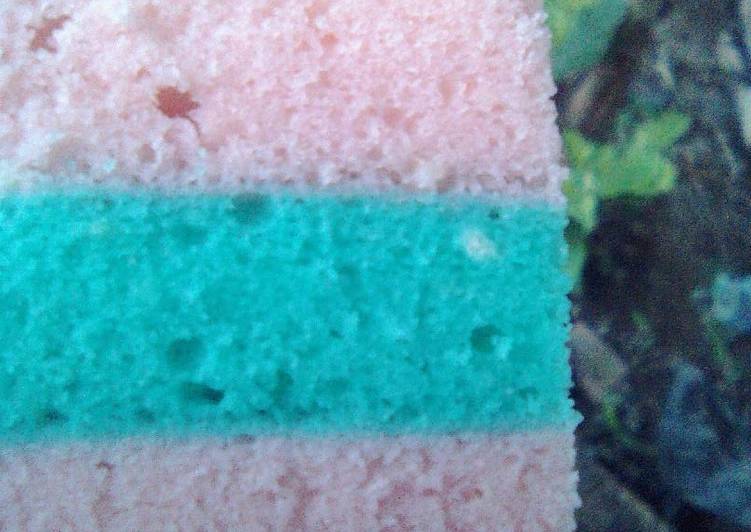 Steamed Rainbow Cake🍰