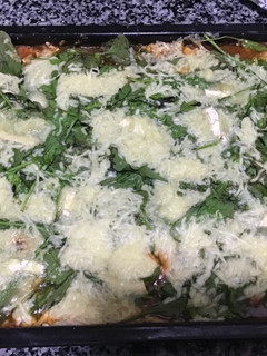 Una foto de Espinacas al horno con queso de cabra