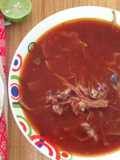 Caldo de deshebrada de res (Olla de cocción lenta-CrockPot-SlowCooker)