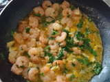 Camarones al ajillo en mantequilla
