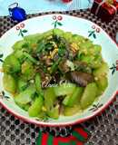 Bí xanh xào lòng vịt