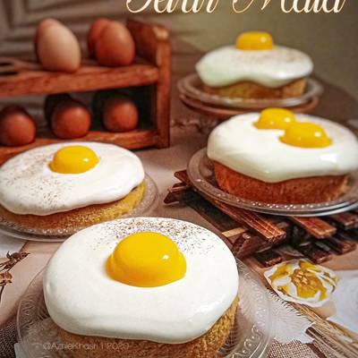 Resipi Kek Telur Mata Mango Cheese Oleh Aznie Khasri Cookpad