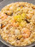 🦐 Risotto de Mariscos con Langostinos, Vieyras, Calamar y Mejillones