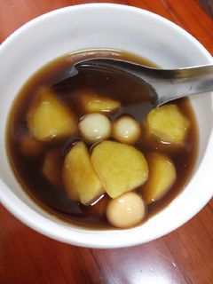 黑糖薑汁地瓜湯圓 的食譜成品照片