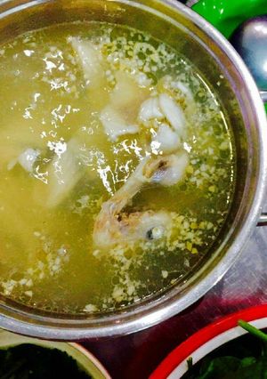 Hình của món Lẩu cá diêu hồng nấu nước dừa tươi.