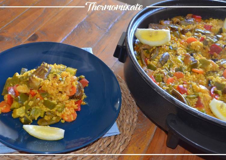 Paella de verduras con Thermomix