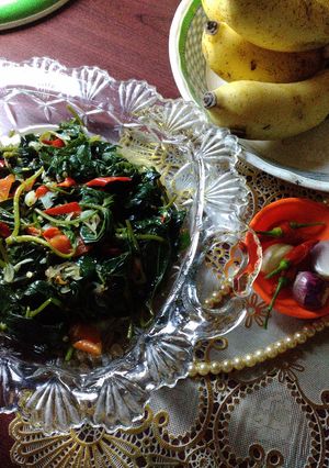 Foto resep Tumis praktis daun ubi