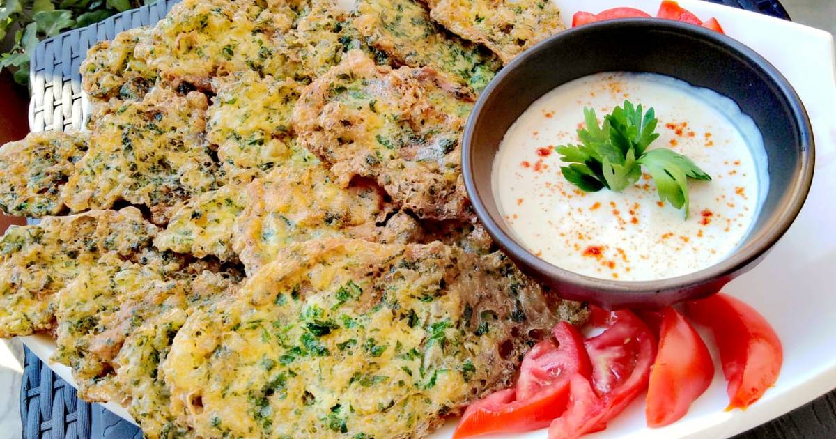 Ejjeh Vegetarian Lebanese Herb Omelette Recipe - dobbernationLOVES