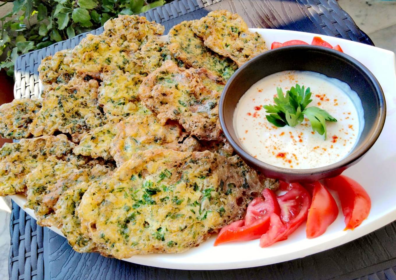 EJEH/ lebanese fresh-herb omelette