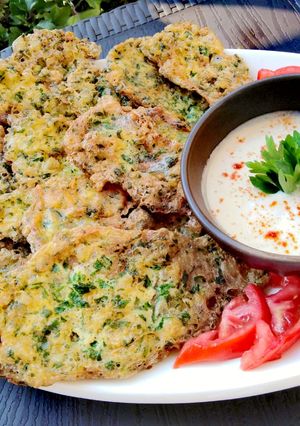 A picture of EJEH/ lebanese fresh-herb omelette.