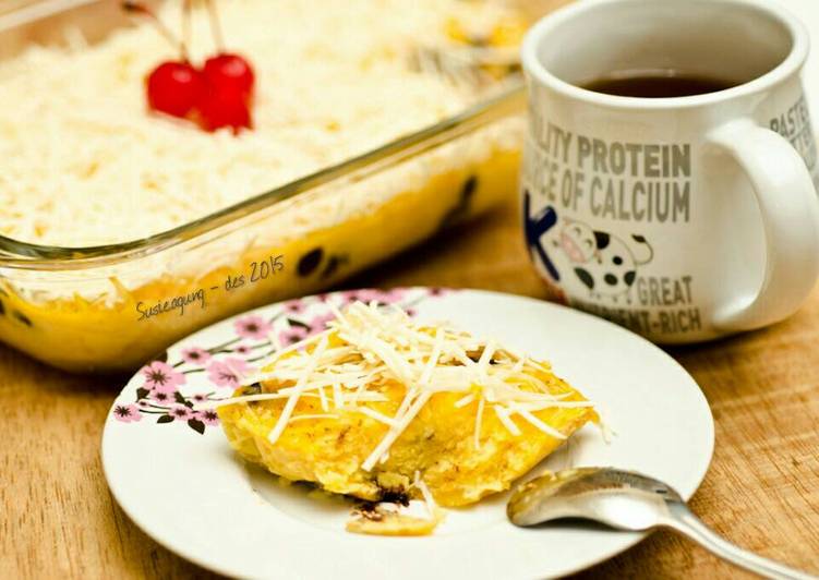 Bagaimana Menyiapkan Puding roti pisang panggang Anti Gagal