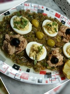 صورة لوصفة سلطة مشوية او حميص