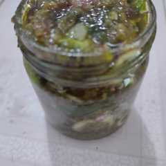 A picture of Cumi pete sambel ijo.