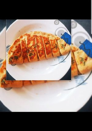 A picture of Ginger garlic bread without oven and with wheat flour.