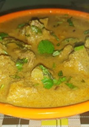 A picture of Mutton korma.