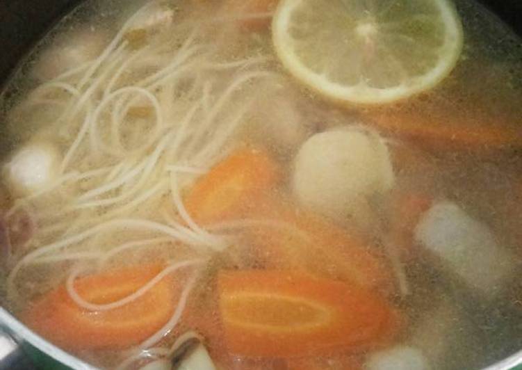 Resep Sup kakap lemon, Enak