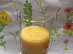 Una foto de Super batido de Pera, caqui, plátano !