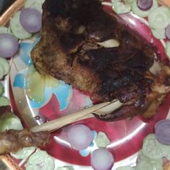 A picture of Whole lamb leg.