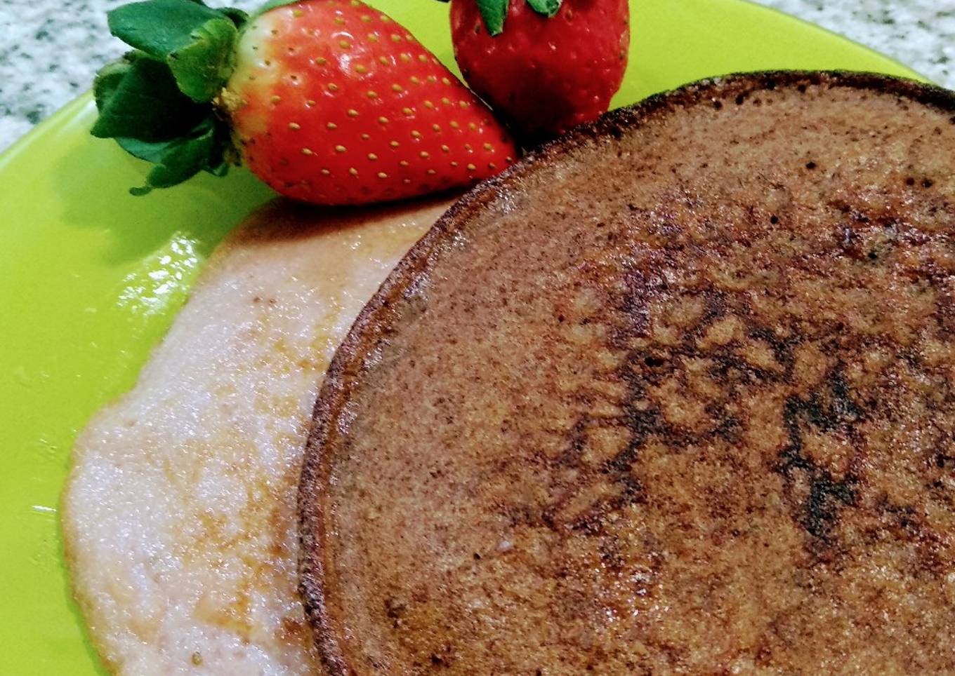 Tortitas de chocolate y fresas