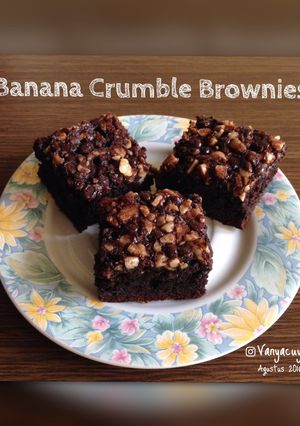 Foto resep Banana Crumble Brownies