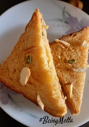 A picture of Eggless Brown Bread French Toast.